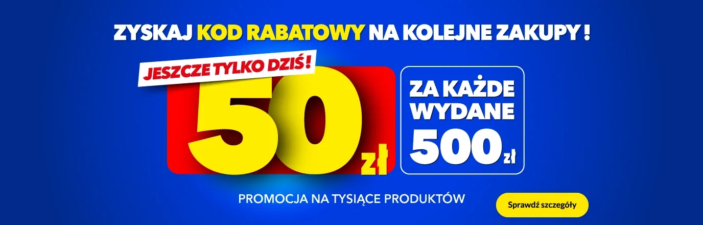 50zł za każde wydane 500zł
